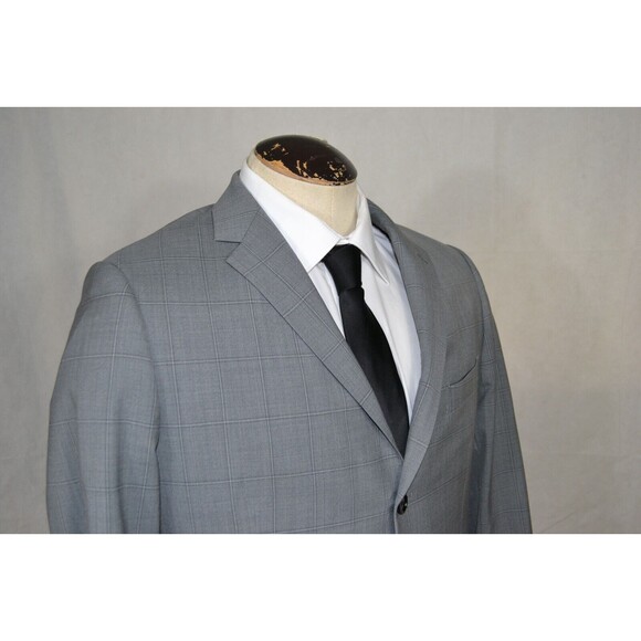 Indochino 100% Wool Grey plaid Sports Coat blazer suit jacket Sz 42 - Excellent‎ - Picture 6 of 16